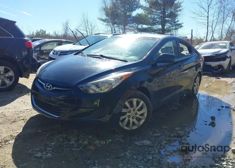 2012 Hyundai Elantra Gls from USA, damaged, VIN 5NPDH4AE7CH092484